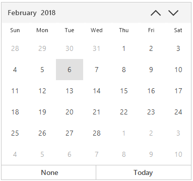 WindowsForms Calendar office2016 colorful theme