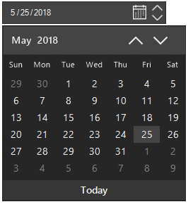 SfDateTimeEdit Office2016Black appearance