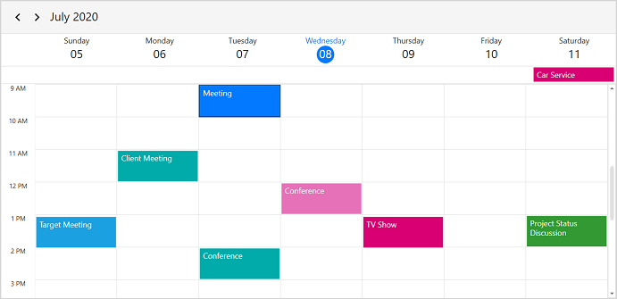 View header text formatting in WPF Scheduler