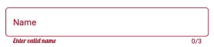 Error label style